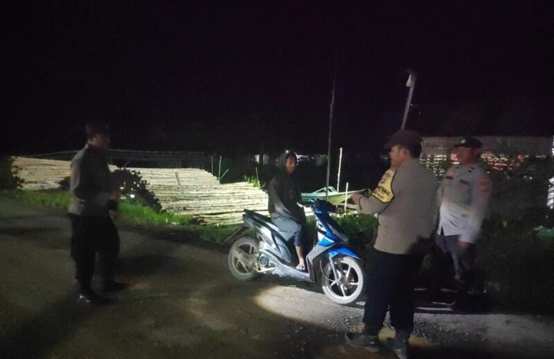 Polsek sebangau kuala gencarkan giat KRYD dimalam hari