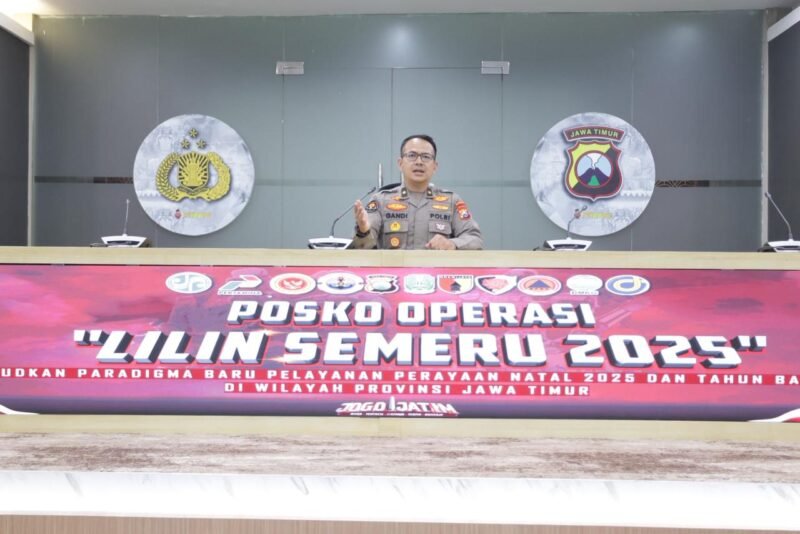 Foto: Polda Jatim Sampaikan Update Arus Lalu Lintas Hari Keempat Operasi Lilin Semeru 2025