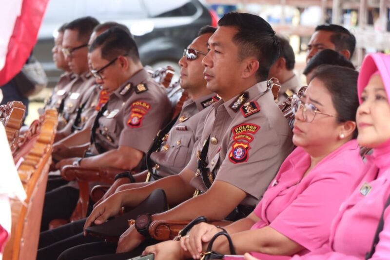 Kapolres Pulang Pisau Hadiri Peletakan Batu Pertama Pembangunan Rumah Ibadah di SPN Polda Kalteng