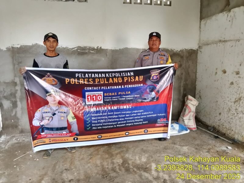 Hadiri Groundbreaking Rumah Ibadah SPN, Kapolres Pulang Pisau Dukung Penguatan Pembinaan Mental