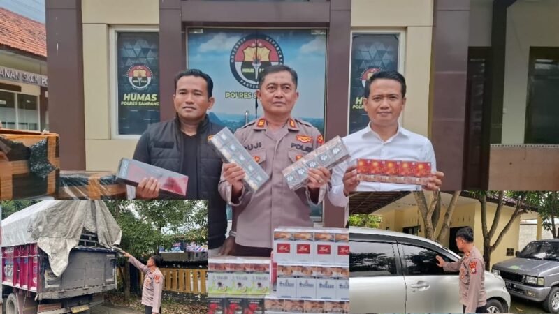 Foto: Polres Sampang Amankan 192 Ribu Batang Rokok Tanpa Pita Cukai di Jalan Raya Camplong