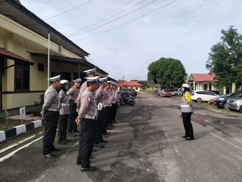 Satlantas Polres Pulang Pisau Gelar Apel Pagi Perkuat Soliditas Personel