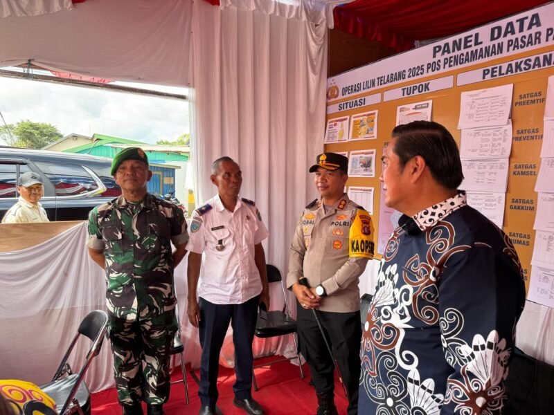 Operasi Lilin Telabang 2025, Kapolres Pulang Pisau Kunjungi Pos Pengamanan