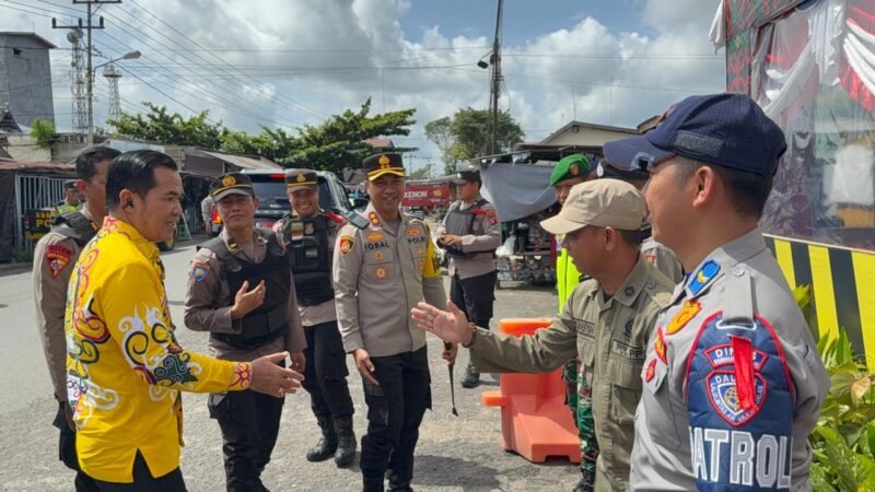 Kapolres Pulang Pisau Bersama Forkopimda Tinjau Pos Pengamanan Nataru 2025