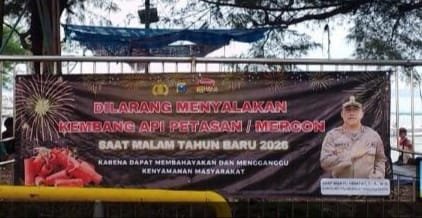 Foto: Polres Tanjung Perak Keluarkan Imbauan Larangan Menyalakan Kembang Api dan Petasan