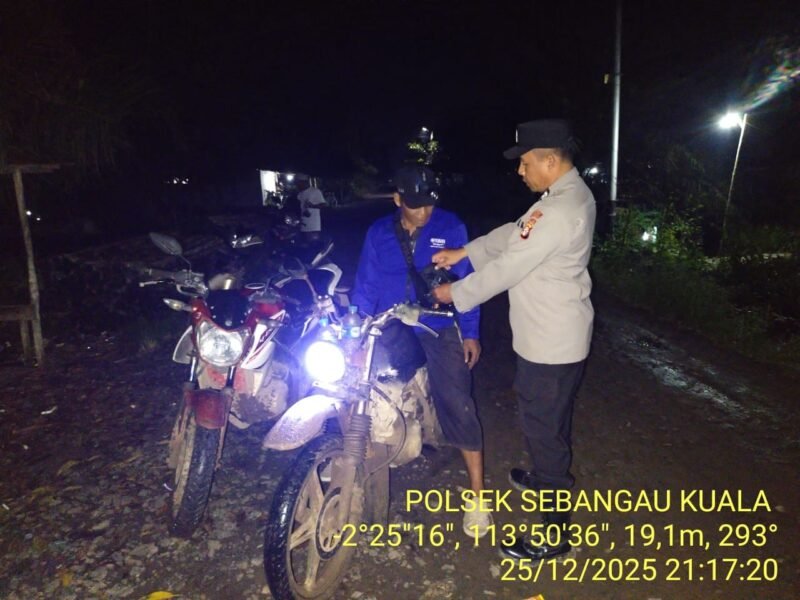 Polsek Sebangau Kuala laksanakan kegiatan KRYD di wilayah kecamatan Sebangau Kuala