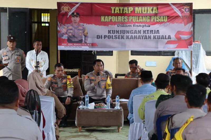 Turun ke Polsek Pandih Batu dan Kahayan Kuala, Ini Instruksi Penting Kapolres Pulang Pisau