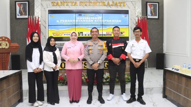Foto: Polres Tegal Gelar Sosialisasi dan Penandatanganan Kesepakatan SPPG, Dukung Program Makan Bergizi Gratis