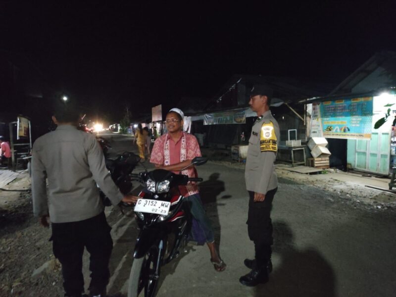 Polsek sebangau kuala gencarkan giat KRYD dimalam hari