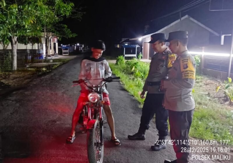 Polsek Maliku Laksanakan KRYD di Wilayah Hukumnya