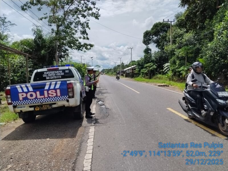 Patroli Rawan Laka di Pulang Pisau, Polisi Tingkatkan Keselamatan Pengguna Jalan