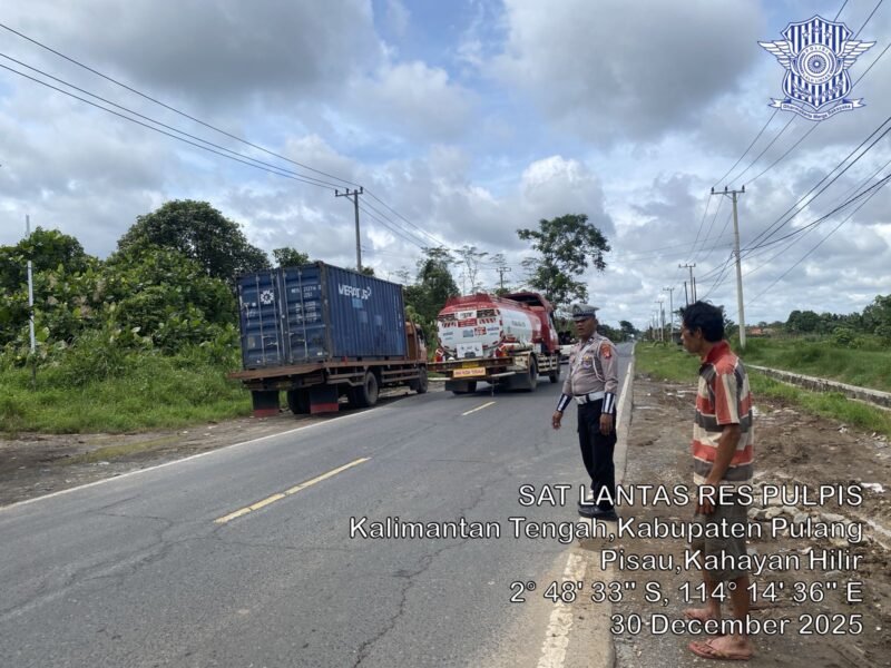 Satlantas Polres Pulang Pisau Patroli Daerah Rawan Laka