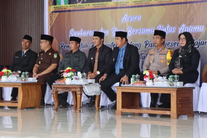 Doa Bersama Lintas Agama Dihadiri Kapolres Pulang Pisau, Malam Tahun Baru Tanpa Euforia