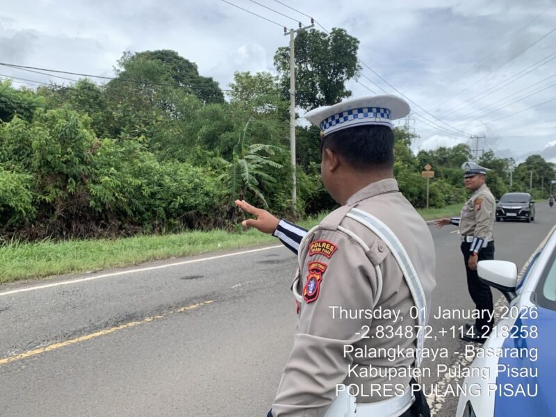 Satlantas Polres Pulang Pisau Gencarkan Patroli, Sasar Titik-Titik Rawan Kecelakaan