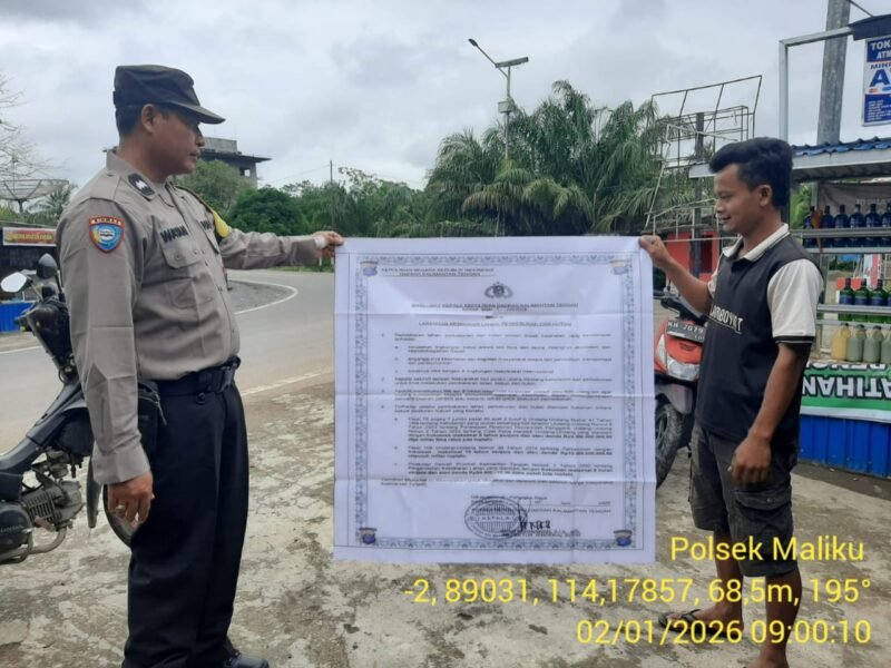 Polsek Maliku Sambangi Masyarakat dengan Beri Imbauan