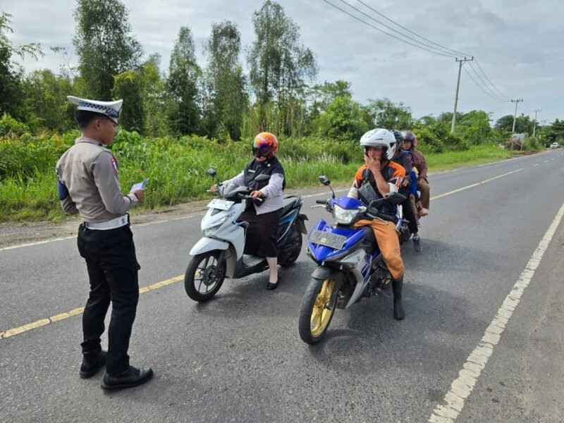 Himbauan Kamseltibcarlantas di Pulang Pisau, Warga Diharapkan Patuh Lalu Lintas