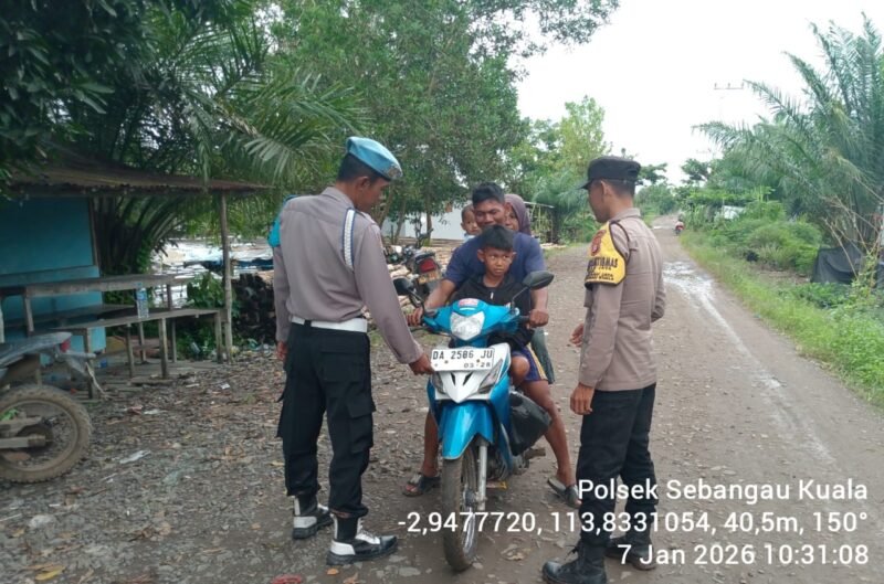 Polsek Sebangau Kuala laksanakan kegiatan KRYD di wilayah kecamatan Sebangau Kuala.