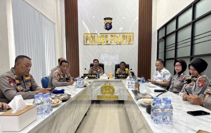 Lewat Zoom, Polres Pulang Pisau Koordinasi Program Gizi Nasional Bersama Kapolda Kalteng