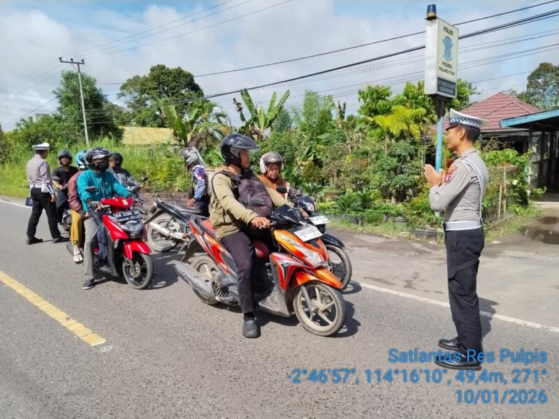 Himbauan Kamseltibcarlantas di Pulang Pisau, Warga Diharapkan Patuh Lalu Lintas