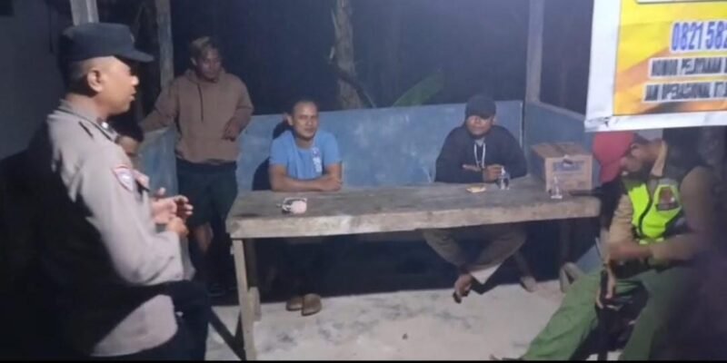 Antisipasi Terjadinya Tindak Pidana Polsek Maliku Patroli Malam.