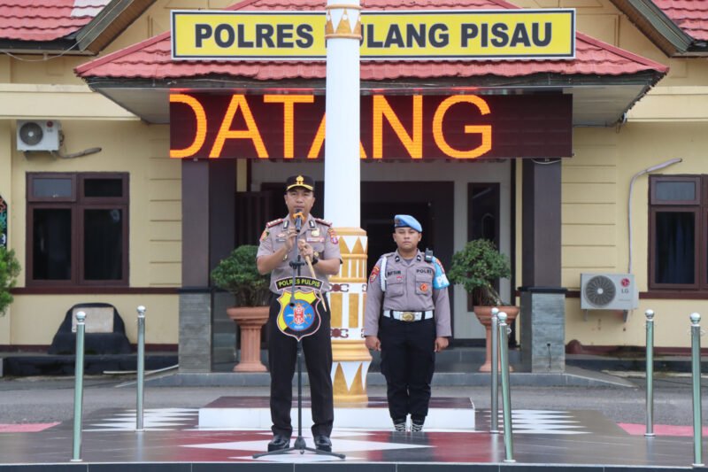 Jaga Disiplin dan Kekompakan, Pesan Kapolres Pulang Pisau kepada Jajaran