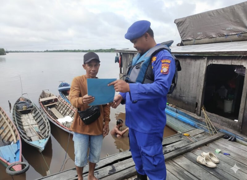 Cegah Kecelakaan di Sungai, Kasat Polairud Polres Pulang Pisau Imbau Masyarakat Pantau Cuaca Sebelum Berlayar