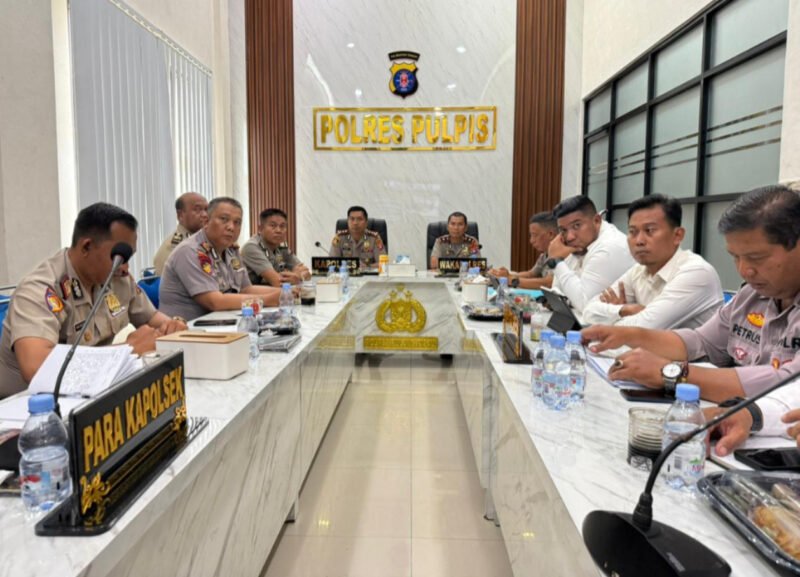 Perkuat Manajemen Kinerja, Kapolres Pulang Pisau Pimpin Rapat Anev Mingguan