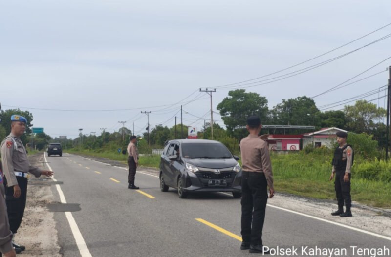 Komitmen Jaga Stabilitas Wilayah, Polsek Kahayan Tengah Intensifkan Razia di Titik Rawan