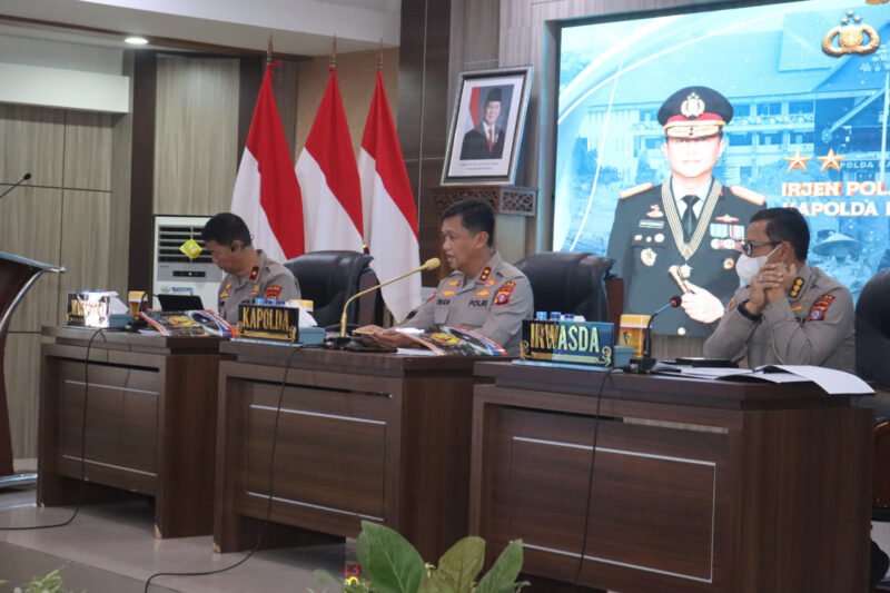 Anev Kamtibmas Polda Kalteng Digelar, Kapolres Pulang Pisau Siap Implementasikan Arahan Kapolda