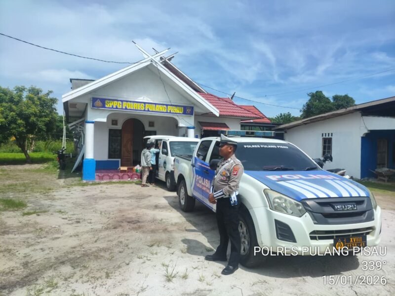 Sat Lantas Polres Pulang Pisau Laksanakan Pengawalan Mobil SPPG ke Sekolah-sekolah di Kecamatan Kahayan Hilir