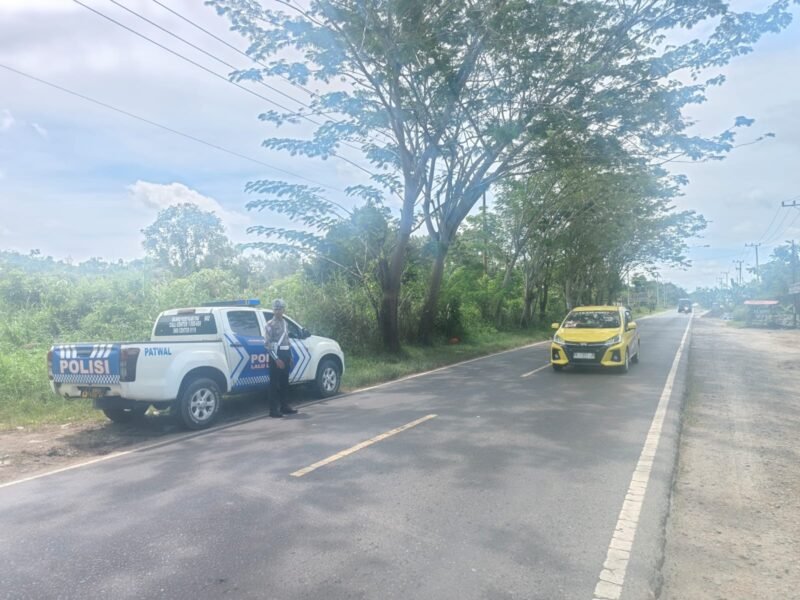 Patroli Rawan Laka Satlantas Polres Pulang Pisau, Wujud Nyata Polri Hadir Jaga Keselamatan Pengguna Jalan