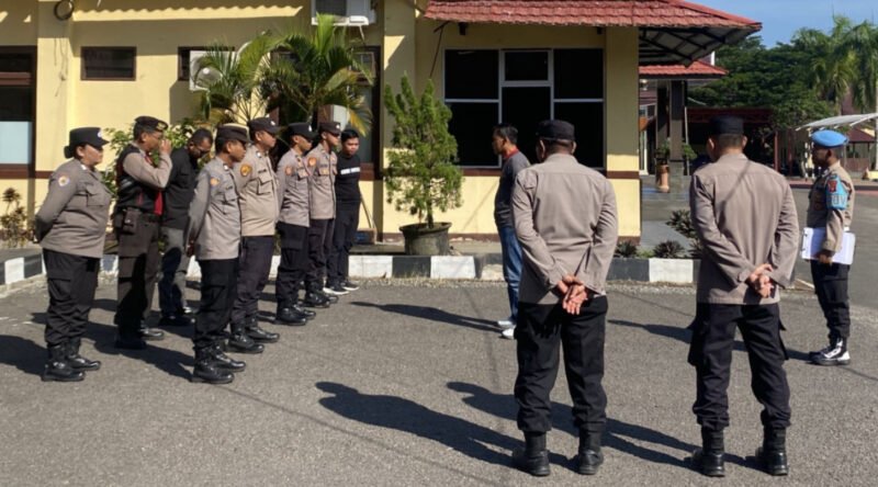 Waspada Cuaca Ekstrem dan Laka Lantas, Personel Polres Pulang Pisau Jaga Ketat Titik Rawan di Hari Libur