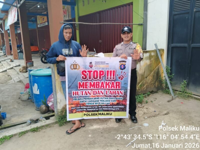 Sambang ke Masyarakat, Personel Polsek Maliku Lakukan Sosialisasi dan Imbauan