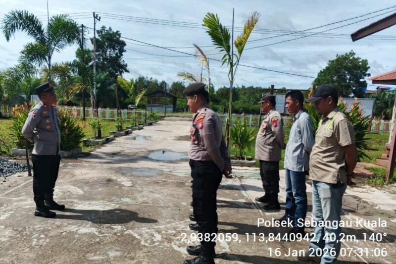 Polsek Sebangau Kuala laksakan Apel Siaga dan Penyampaian arahan dari Pimpinan kepada Anggota terkait tugas di lapangan