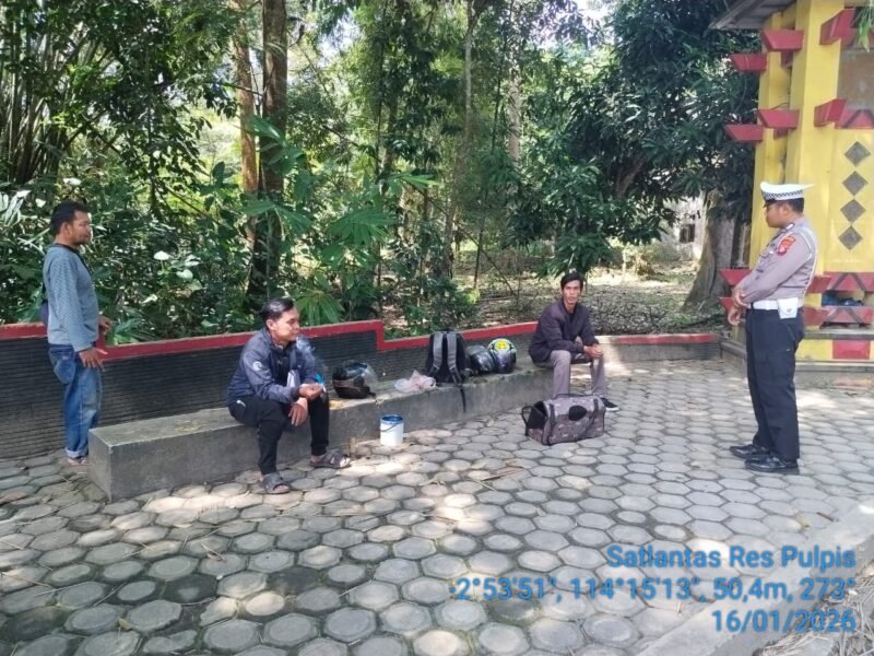 Polantas Menyapa, Satlantas Polres Pulang Pisau Pererat Kedekatan dengan Masyarakat