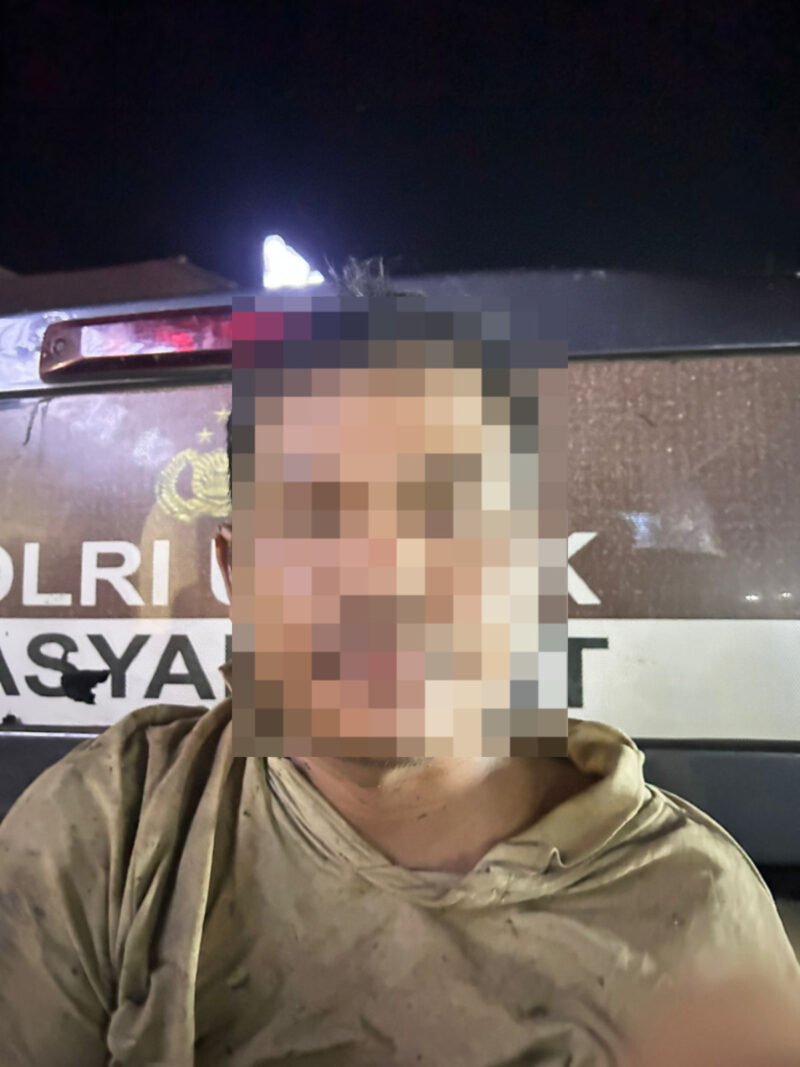 Geger! Seorang Pria di Desa Gohong Mengamuk Pakai Senjata Tajam, Polres Pulang Pisau Bertindak Cepat