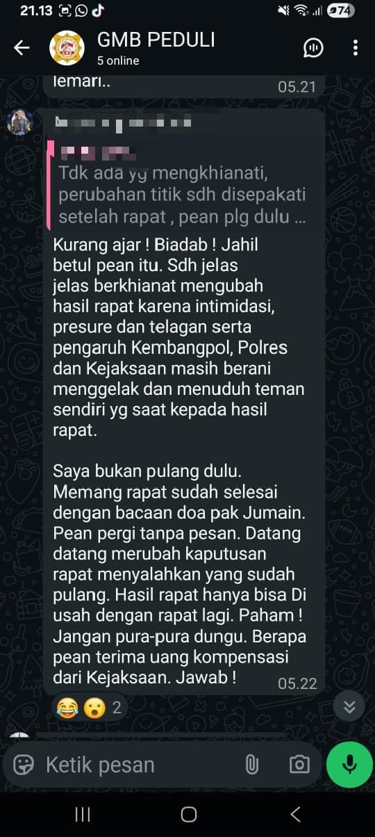 Foto: Mojokerto Membara!!! Aktivis Jadi Korban Fitnah Agus Pujianto Menilai Tuduhan MM Diduga Penggembosan Aksi GMB Disinyalir Aksi Pecah Belah Warnai Grup Aktivis Mojokerto Praktek Adu Domba Antar Aktivis Mojokerto Menyeruak