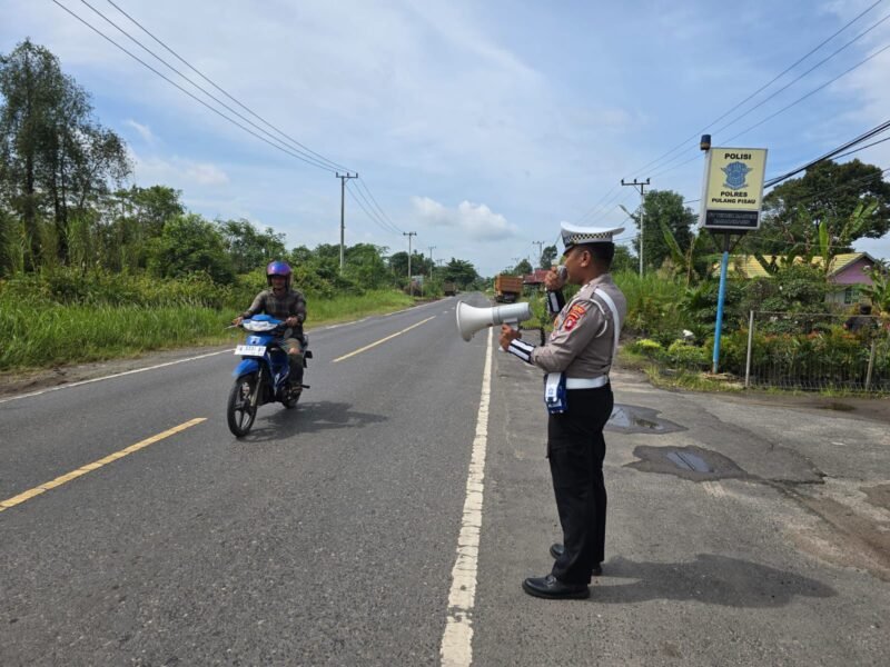 Sat Lantas Polres Pulang Pisau Laksanasakan Dikmas Lantas Penling