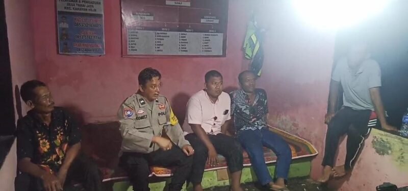 Cegah Kriminalitas, Polsek Maliku Sambangi Warga dan Lakukan Patroli Malam