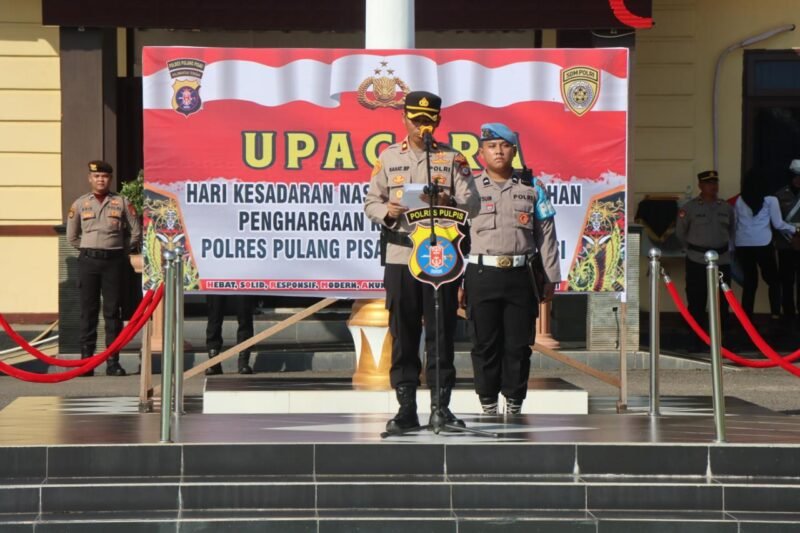 Pimpin Upacara HKN, Wakapolres Pulpis Tekankan Soliditas dan Kesiagaan Hadapi Perubahan Iklim 2026