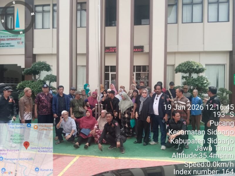 Foto: Misteri Perubahan Pasal di Sidang Sengketa Lahan Sidoarjo, Terdakwa: Saya Tak Pernah Diperiksa Pasal 160!