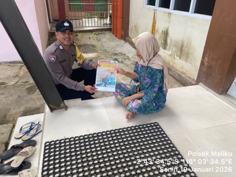 Sambang ke Masyarakat, Personel Polsek Maliku Lakukan Sosialisasi dan Imbauan