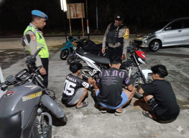 Tanggapi Keluhan Warga, Polsek Banama Tingang Tertibkan Knalpot Brong