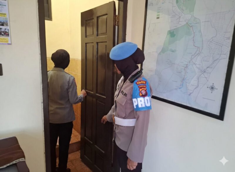 Pastikan Personel Bersih Narkoba, Propam Polres Pulang Pisau Tes Urine Dadakan Seluruh Polwan