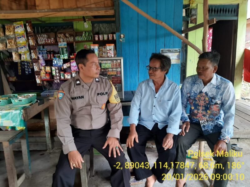 Sambang ke Masyarakat, Personel Polsek Maliku Lakukan Sosialisasi dan Imbauan