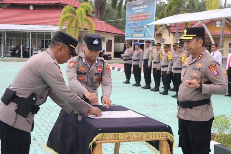 Wujudkan Pelayanan Tanpa KKN, Polres Pulang Pisau Resmi Teken Pakta Integritas WBBM