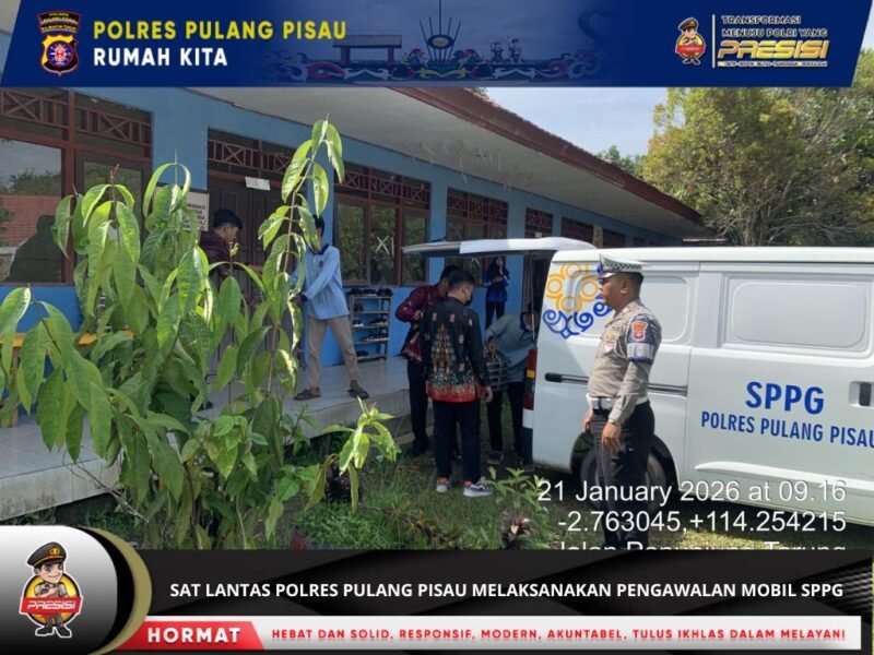 Satlantas Polres Pulang Pisau Kawal Armada MBG, Prioritaskan Keamanan dan Ketepatan Waktu