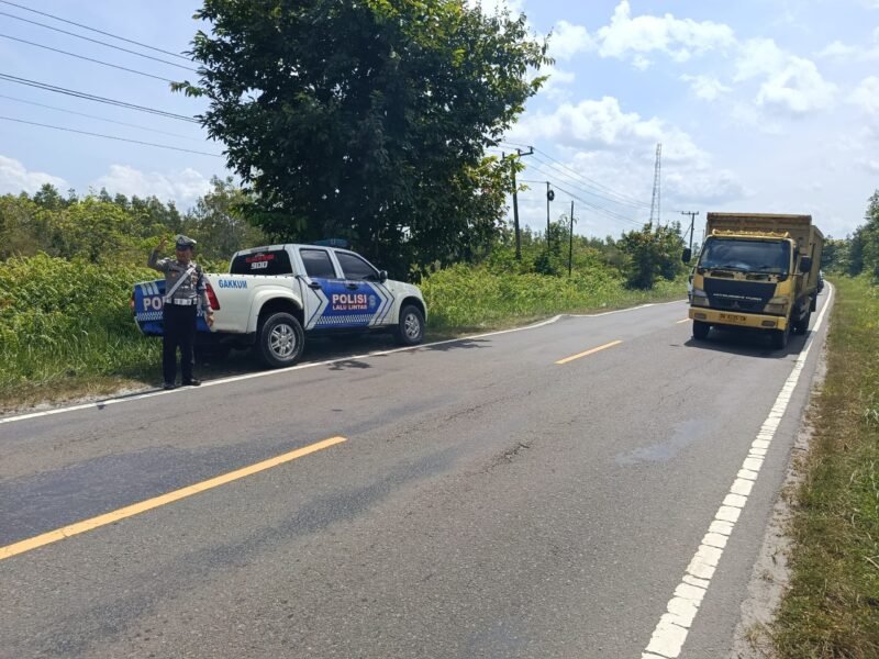 Cegah Laka Lantas, Satlantas Polres Pulang Pisau Gelar Patroli Daerah Rawan Kecelakaan