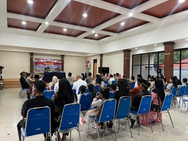 Penuhi Syarat Menikah, 4 Anggota Polres Pulang Pisau Jalani Sidang Pembinaan Perkawinan
