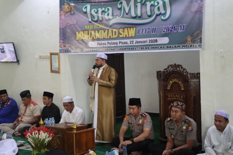 Peringati Isra Mi’raj 1447 H, Kapolres Pulang Pisau Ajak Personel Perkuat Iman dan Kemanusiaan